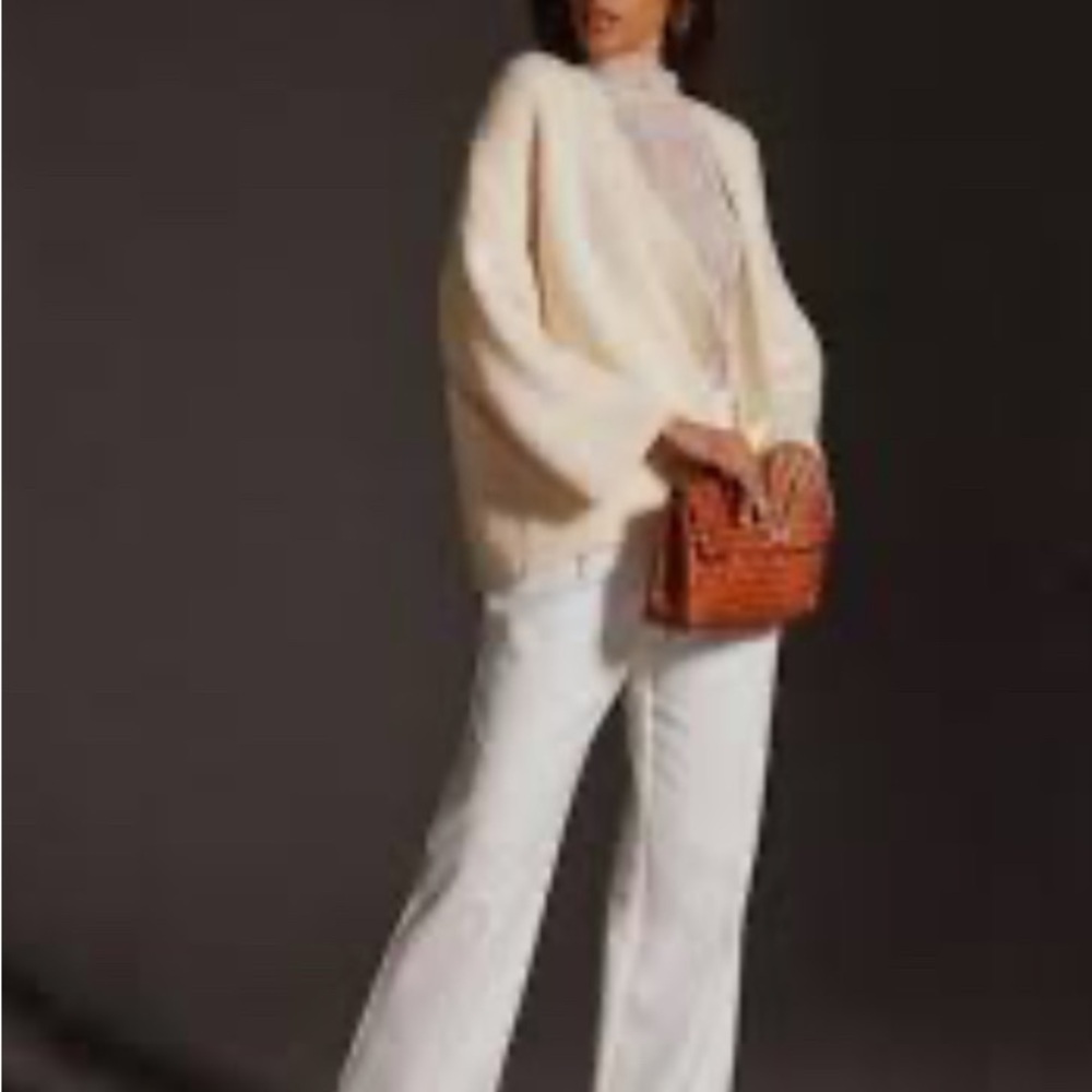 Anthropologie new chunky knit cardigan Sweater oversized Cabincore comfy fall - Picture 2 of 7